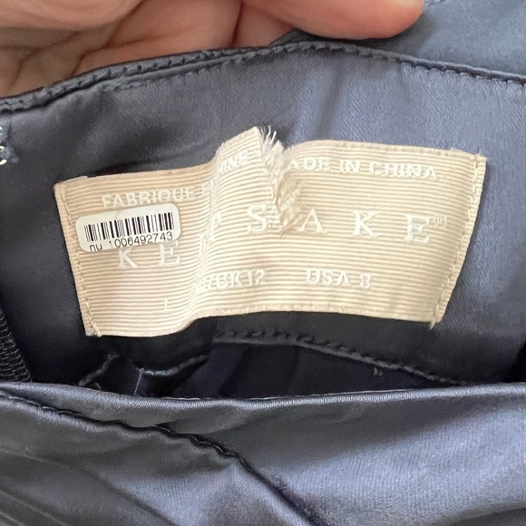 Keepsake The Label Gray Blue Halter Maxi Dress Size 8 - Picture 4 of 7